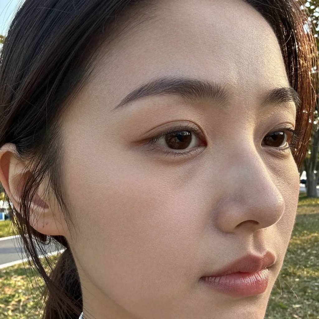 visible skin pores