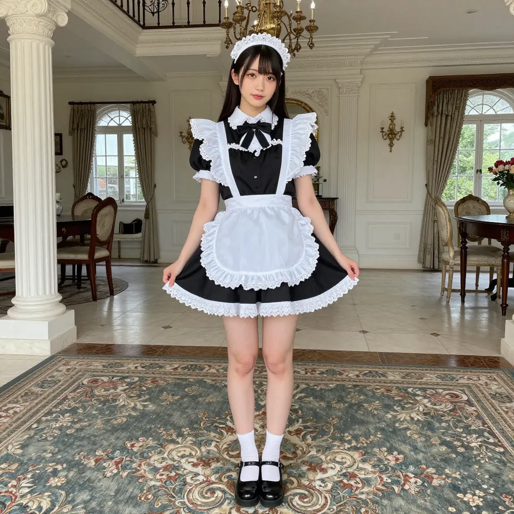 【実験】メイド服バリエーション検証｜classic・french・gothic・miniの4スタイルを比較