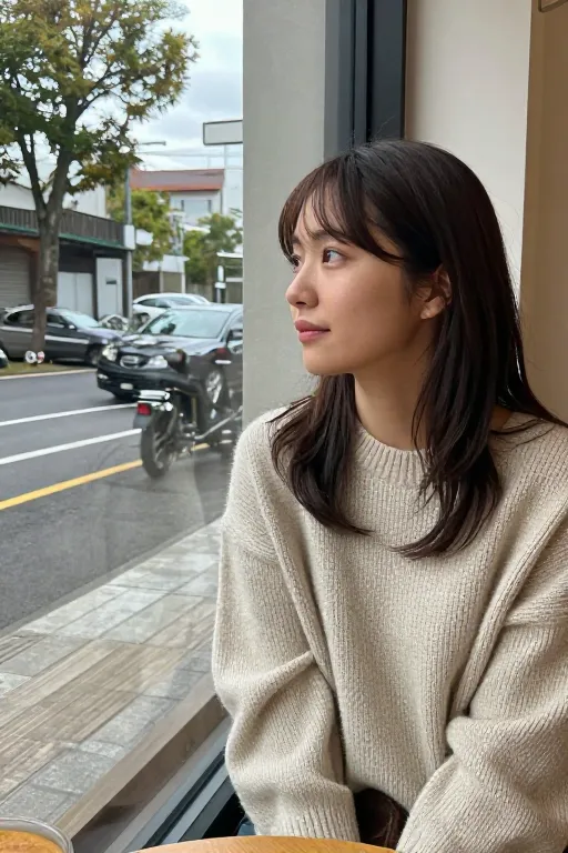 「カフェ窓際のスナップ写真」のプロンプトを探す